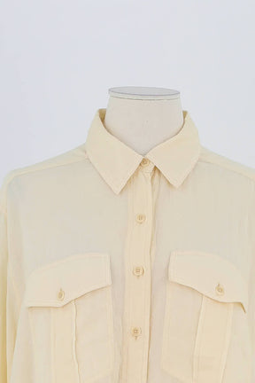 Chemise Laurence Bras Jaune en Coton