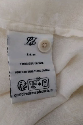 Chemise Laurence Bras Jaune en Coton