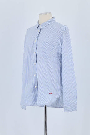 Chemise Leon & Harper Bleu en Coton