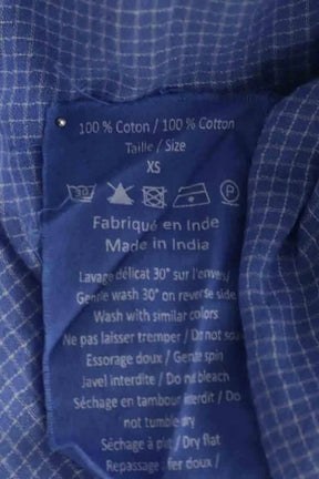 Chemise Leon & Harper Bleu en Coton