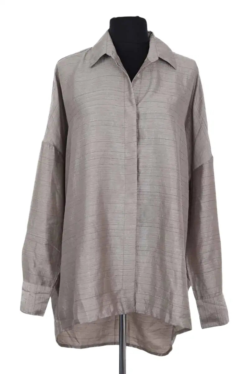 Chemise Léonie Gris en Synthétique, taille XS - Seconde Main
