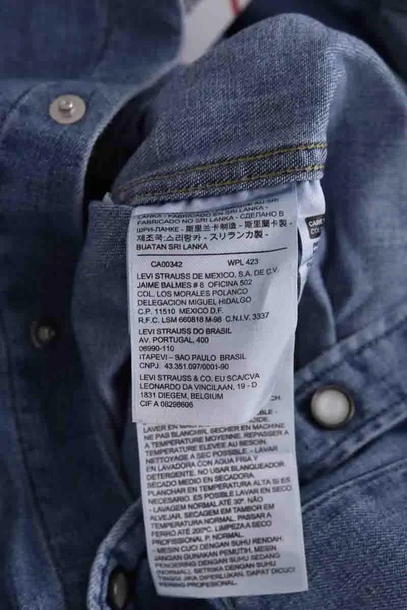 Chemise Levi's Bleu en Coton