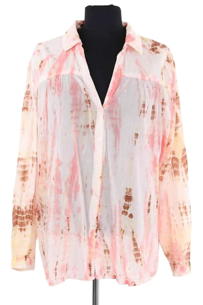 Chemise Maison Hotel Rose en Coton, taille XL - Seconde Main