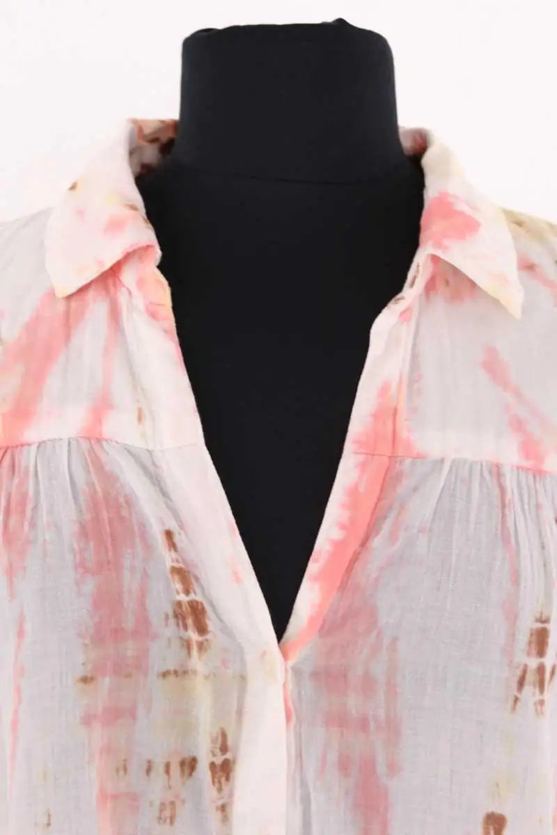 Chemise Maison Hotel Rose en Coton