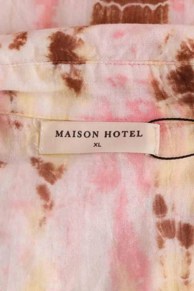 Chemise Maison Hotel Rose en Coton
