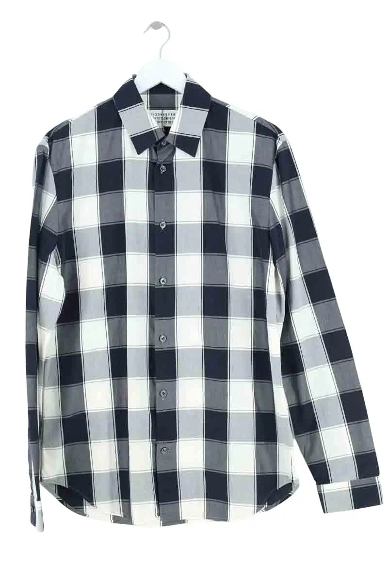 Chemise Maison Martin Margiela Marine en Coton, taille L - Seconde Main