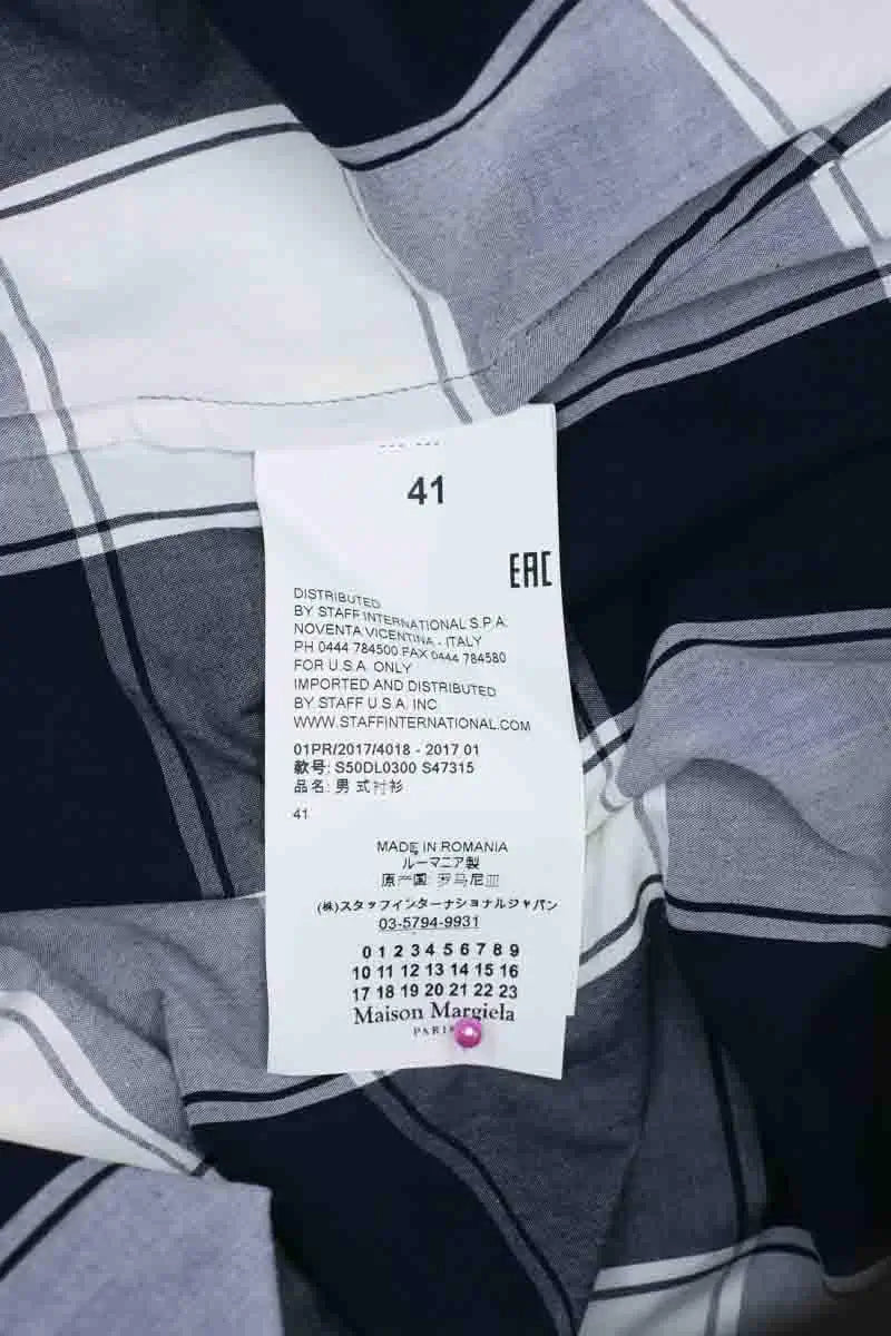 Chemise Maison Martin Margiela Marine en Coton