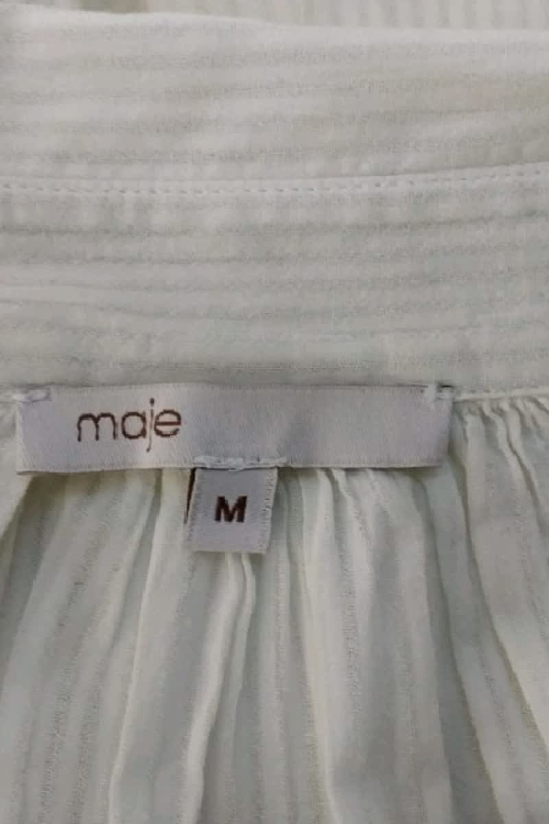 Chemise Maje Blanc en Coton