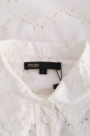 Chemise Maje Blanc en Coton