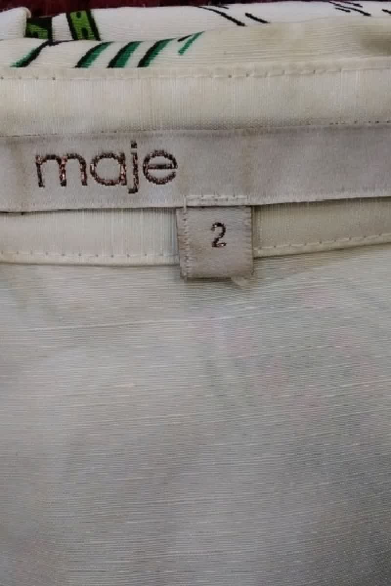 Chemise Maje Blanc en Lin