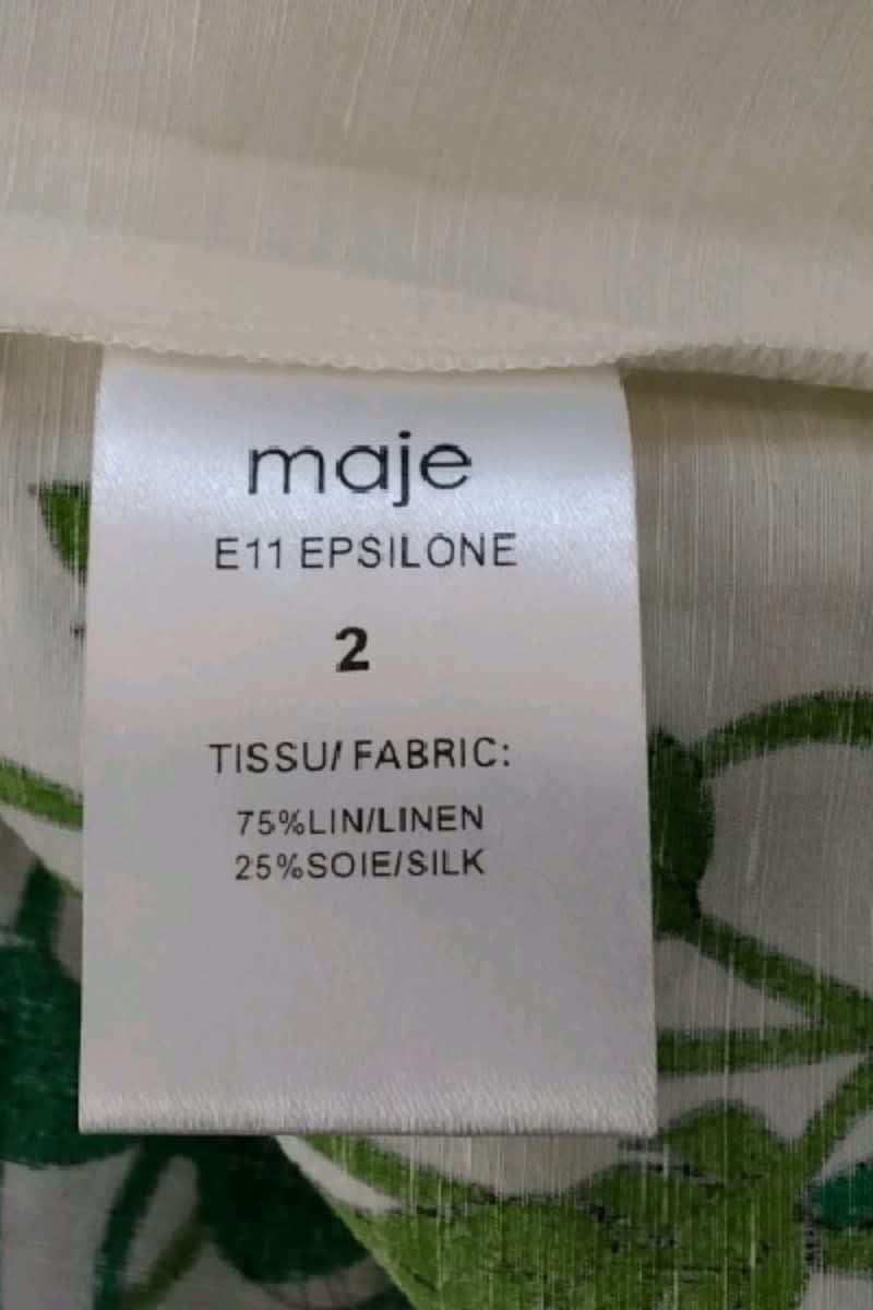 Chemise Maje Blanc en Lin