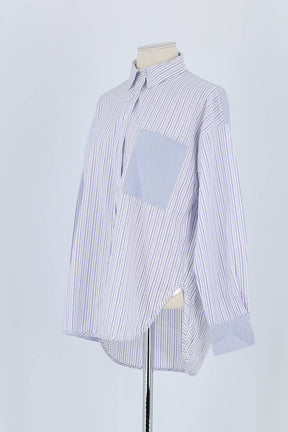 Chemise Maje Bleu en Coton