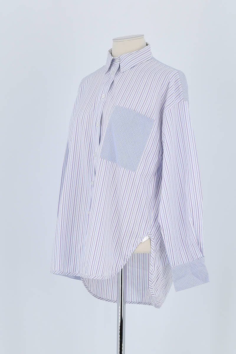 Chemise Maje Bleu en Coton