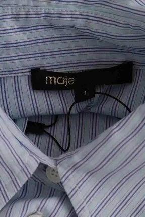 Chemise Maje Bleu en Coton