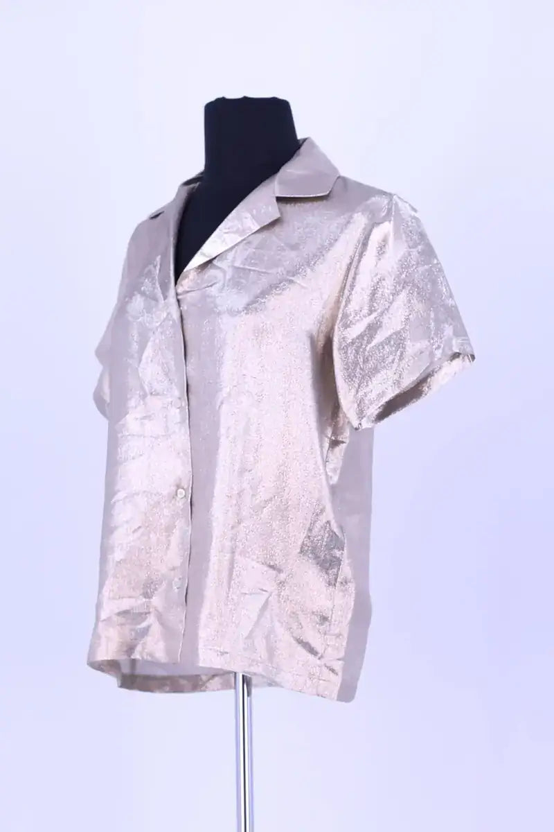 Chemise Maje Doré en Soie