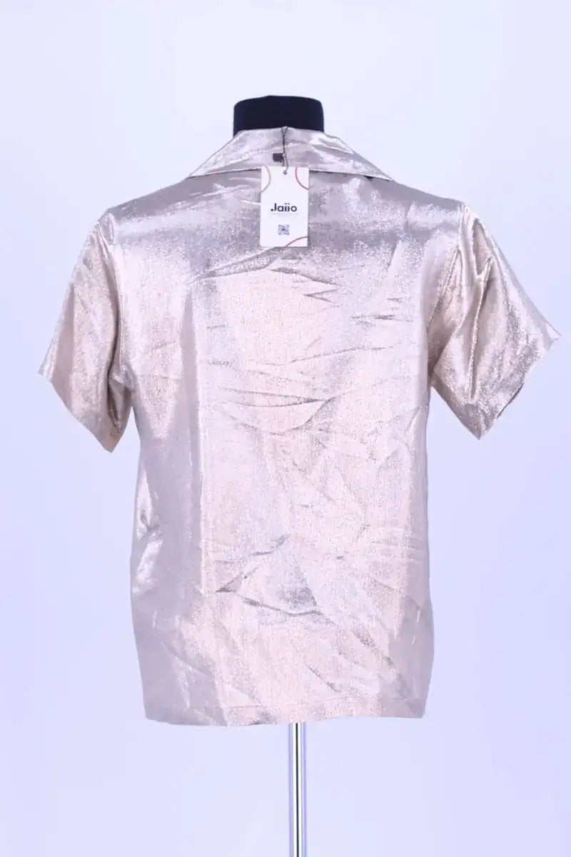 Chemise Maje Doré en Soie