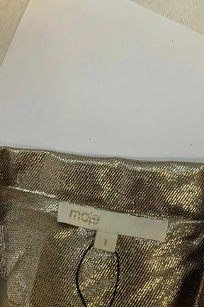 Chemise Maje Doré en Soie
