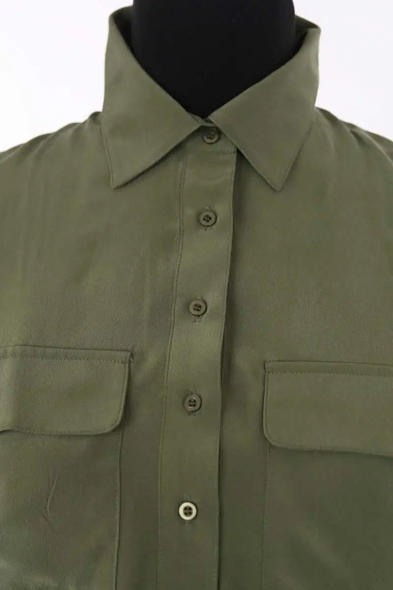 Chemise Maje Kaki en Soie