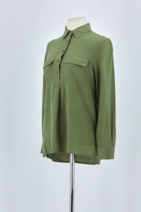 Chemise Maje Kaki en Soie