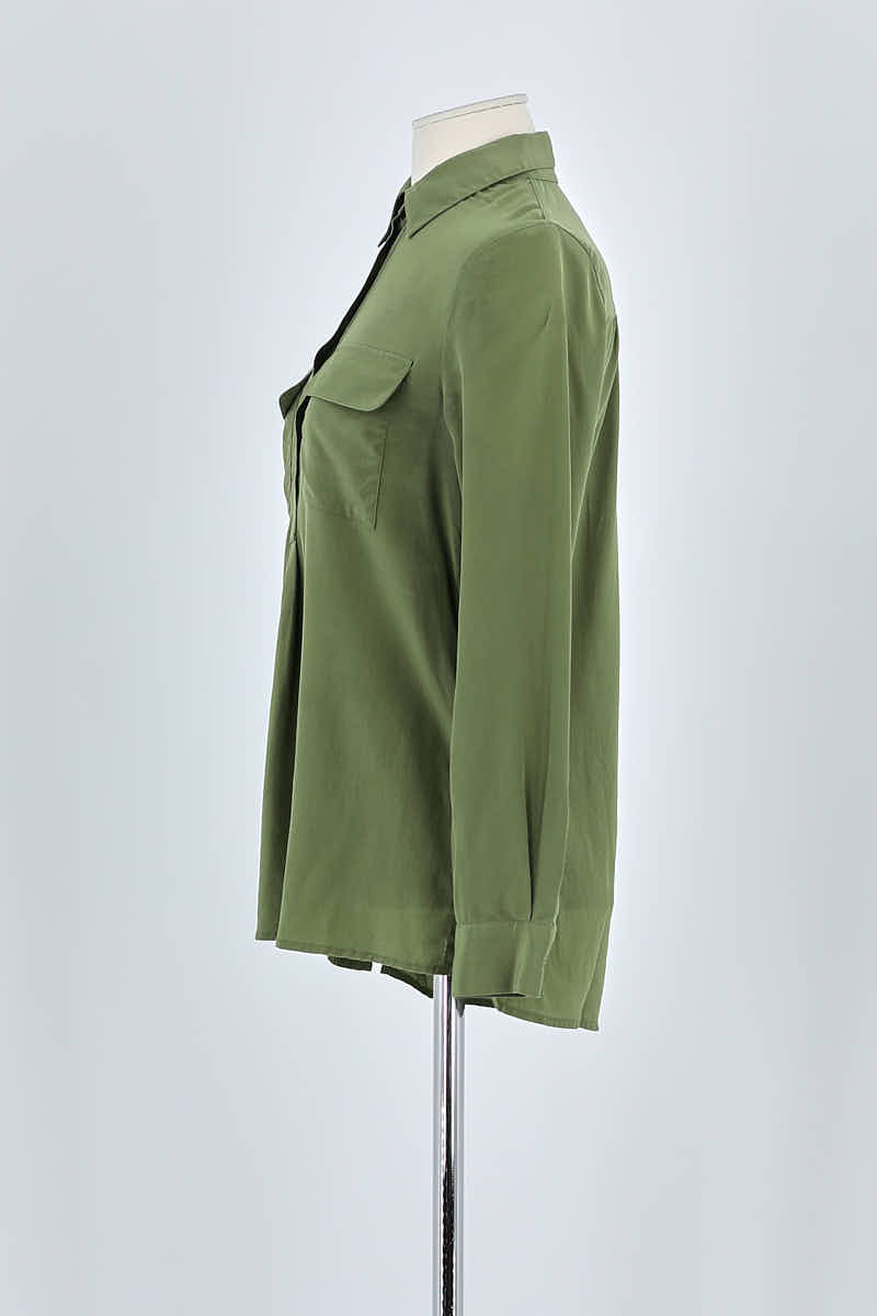 Chemise Maje Kaki en Soie