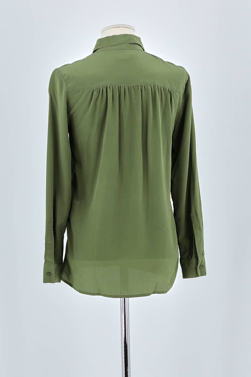 Chemise Maje Kaki en Soie