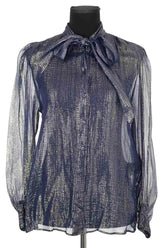 Chemise Maje Marine en Polyester, taille S - Seconde Main