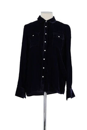 Chemise Maje Marine en Polyester, taille S - Seconde Main
