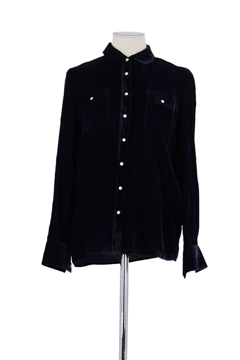 Chemise Maje Marine en Polyester, taille S - Seconde Main