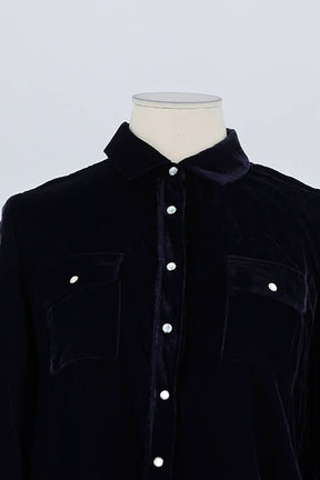Chemise Maje Marine en Polyester