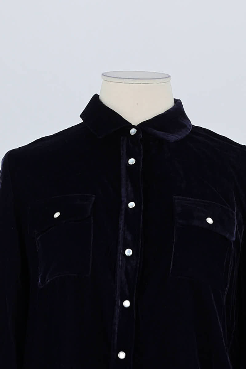 Chemise Maje Marine en Polyester