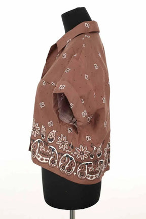 Chemise Maje Marron en Coton
