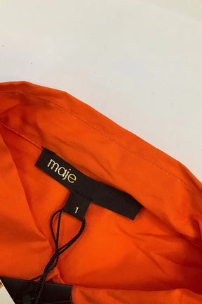 Chemise Maje Orange en Coton
