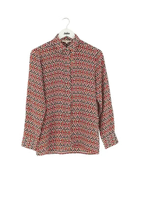 Chemise Maje Rouge en Soie, taille S - Seconde Main