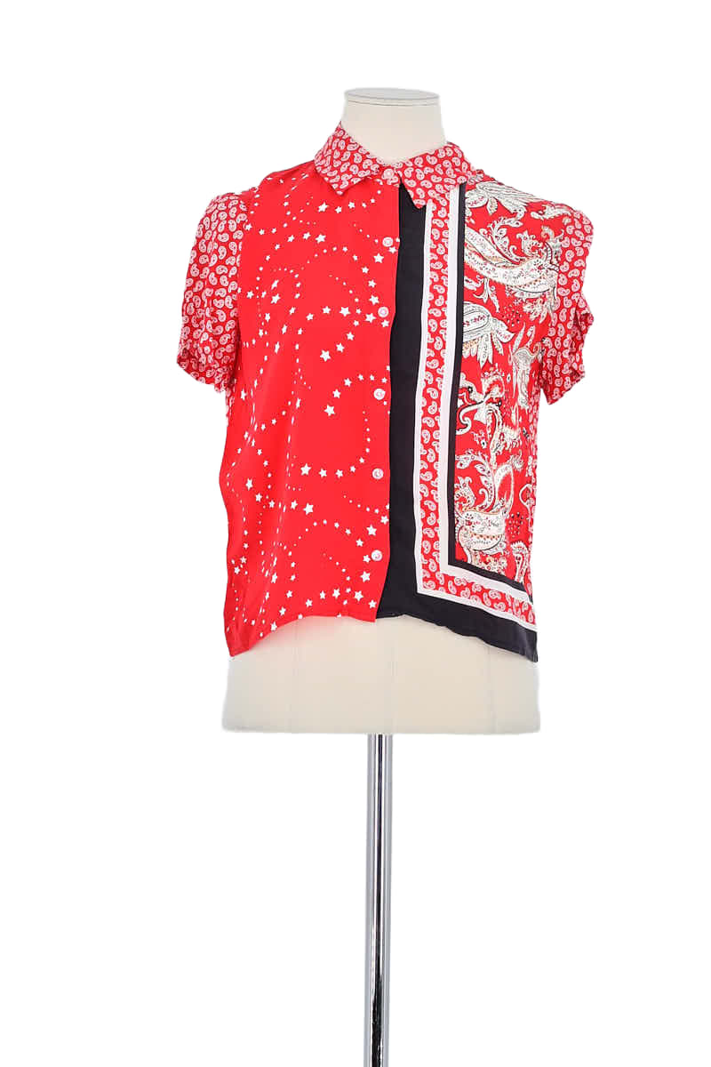 Chemise Maje Rouge en Viscose, taille S - Seconde Main