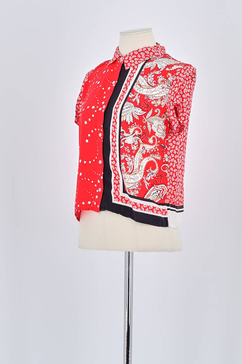 Chemise Maje Rouge en Viscose