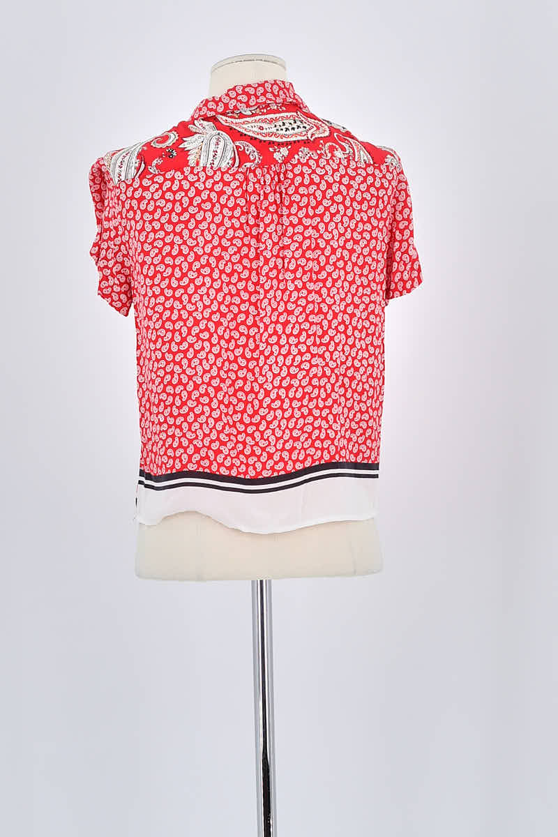 Chemise Maje Rouge en Viscose