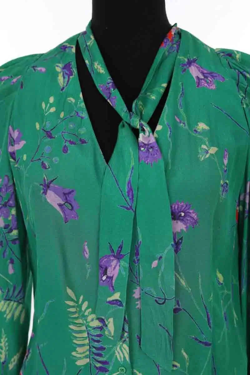 Chemise Maje Vert en Viscose
