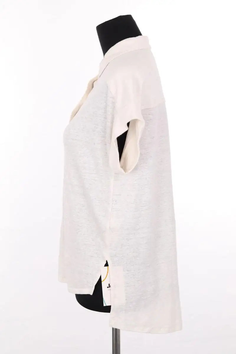 Chemise Majestic Filatures Beige en Lin
