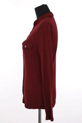 Chemise Majestic Filatures Bordeaux en Viscose