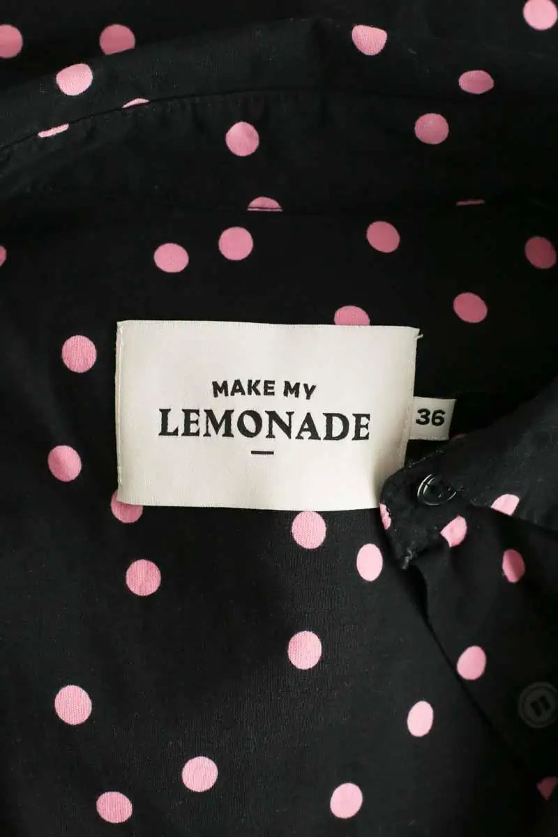 Chemise Make My Lemonade Noir en Coton