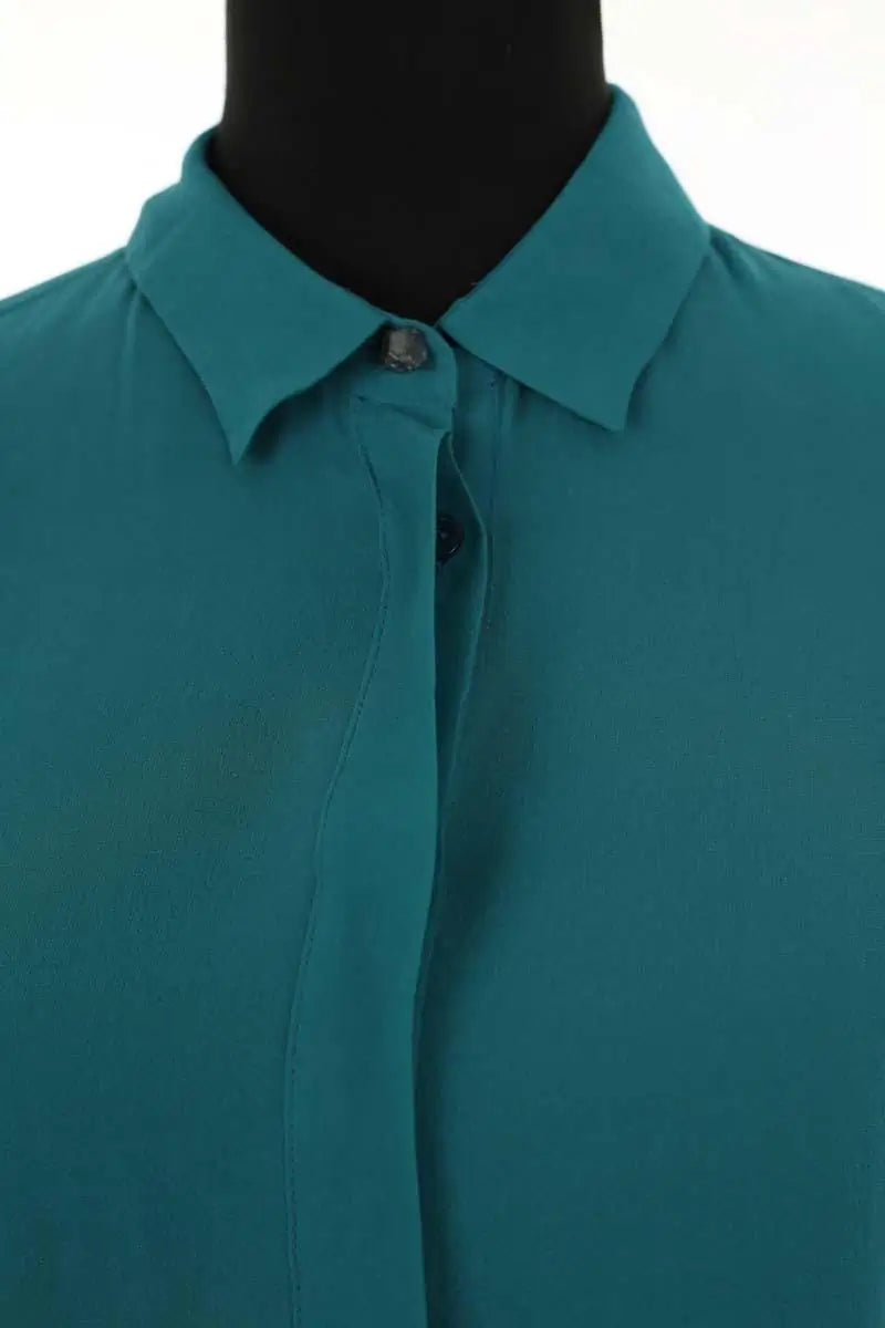Chemise Maliparmi Vert en Soie
