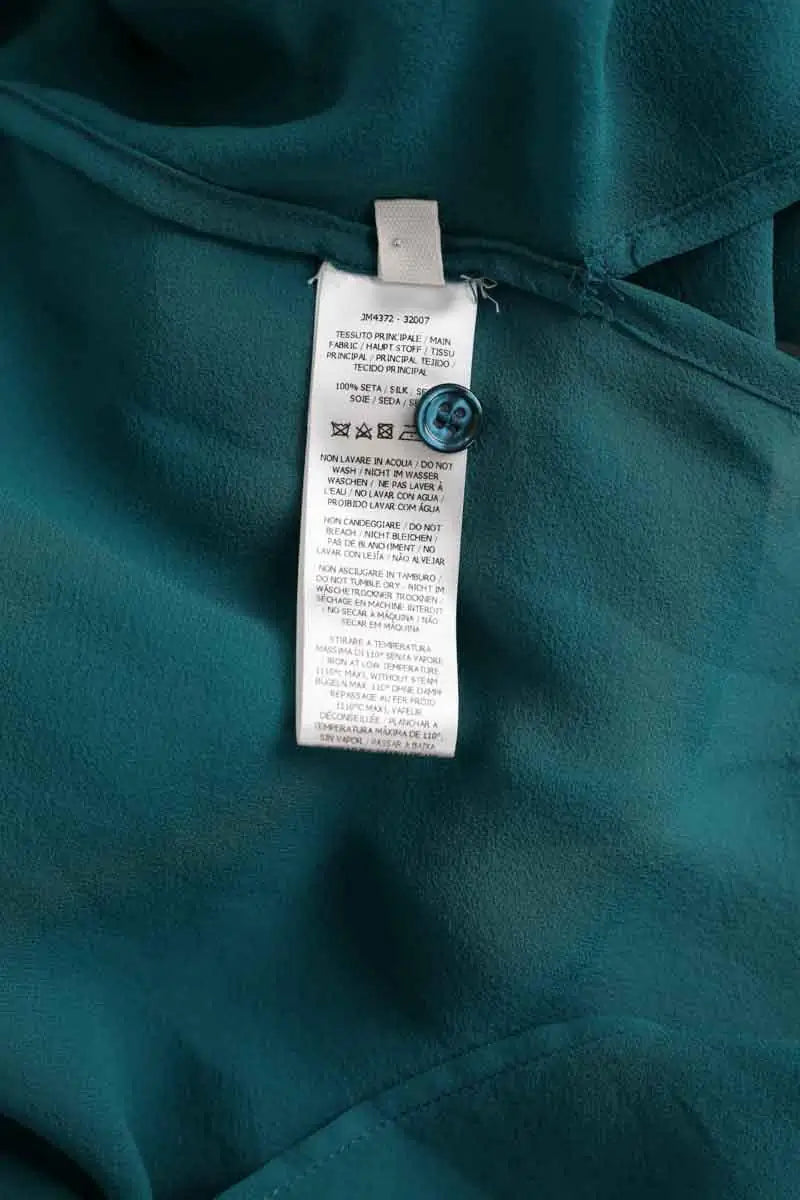 Chemise Maliparmi Vert en Soie