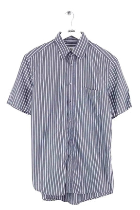 Chemise manches courtes Lacoste Gris en Coton, taille L - Seconde Main