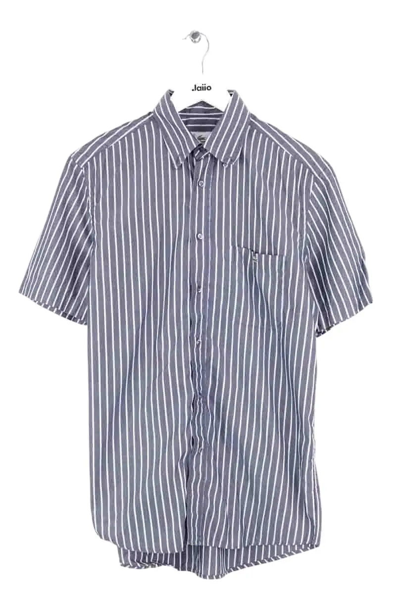 Chemise manches courtes Lacoste Gris en Coton, taille L - Seconde Main