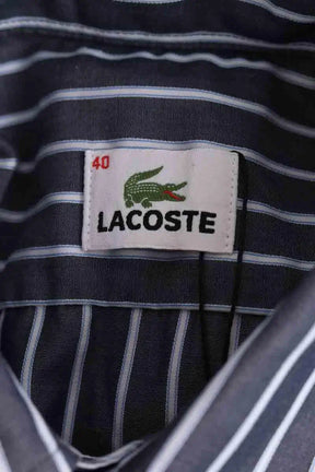 Chemise manches courtes Lacoste Gris en Coton