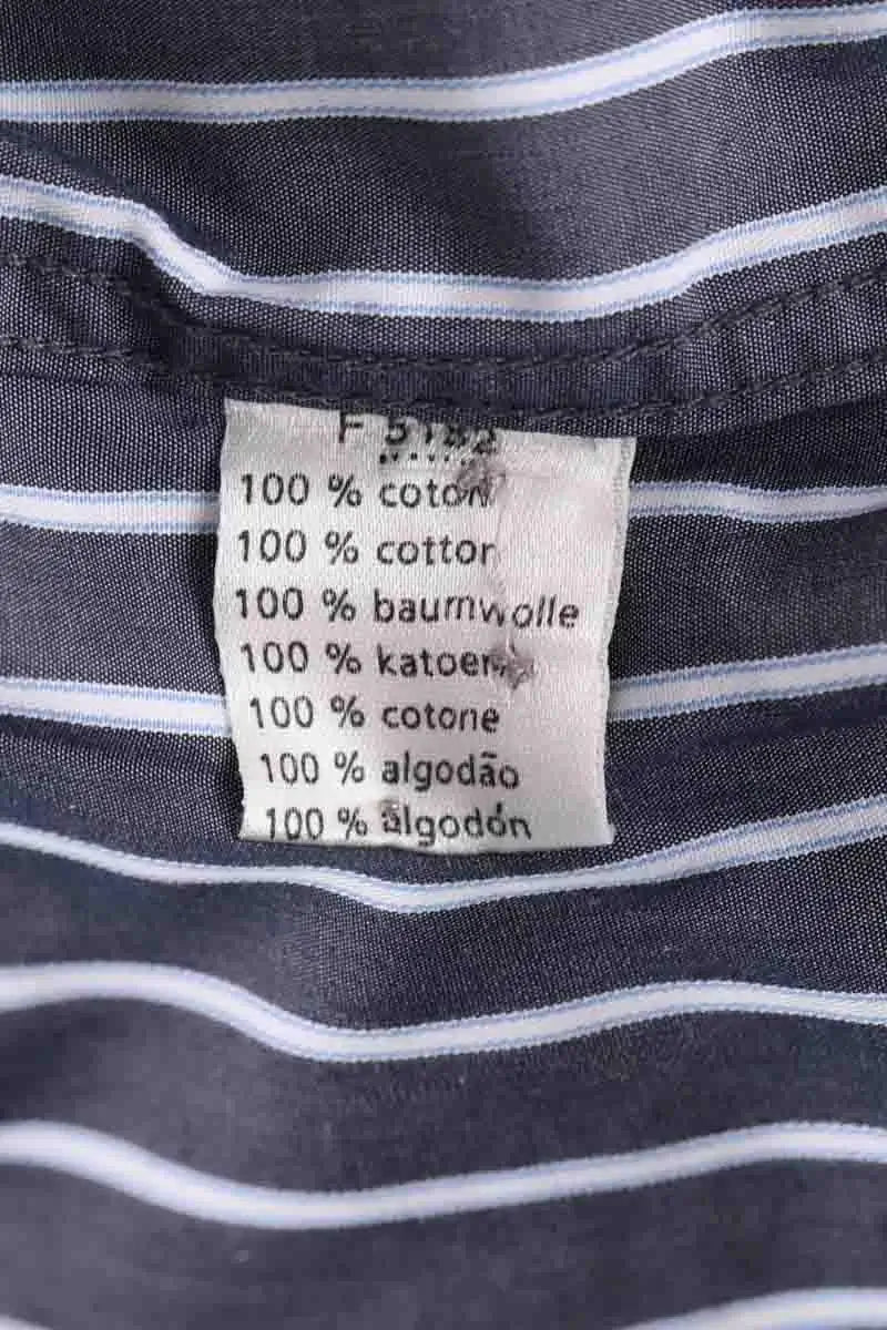 Chemise manches courtes Lacoste Gris en Coton