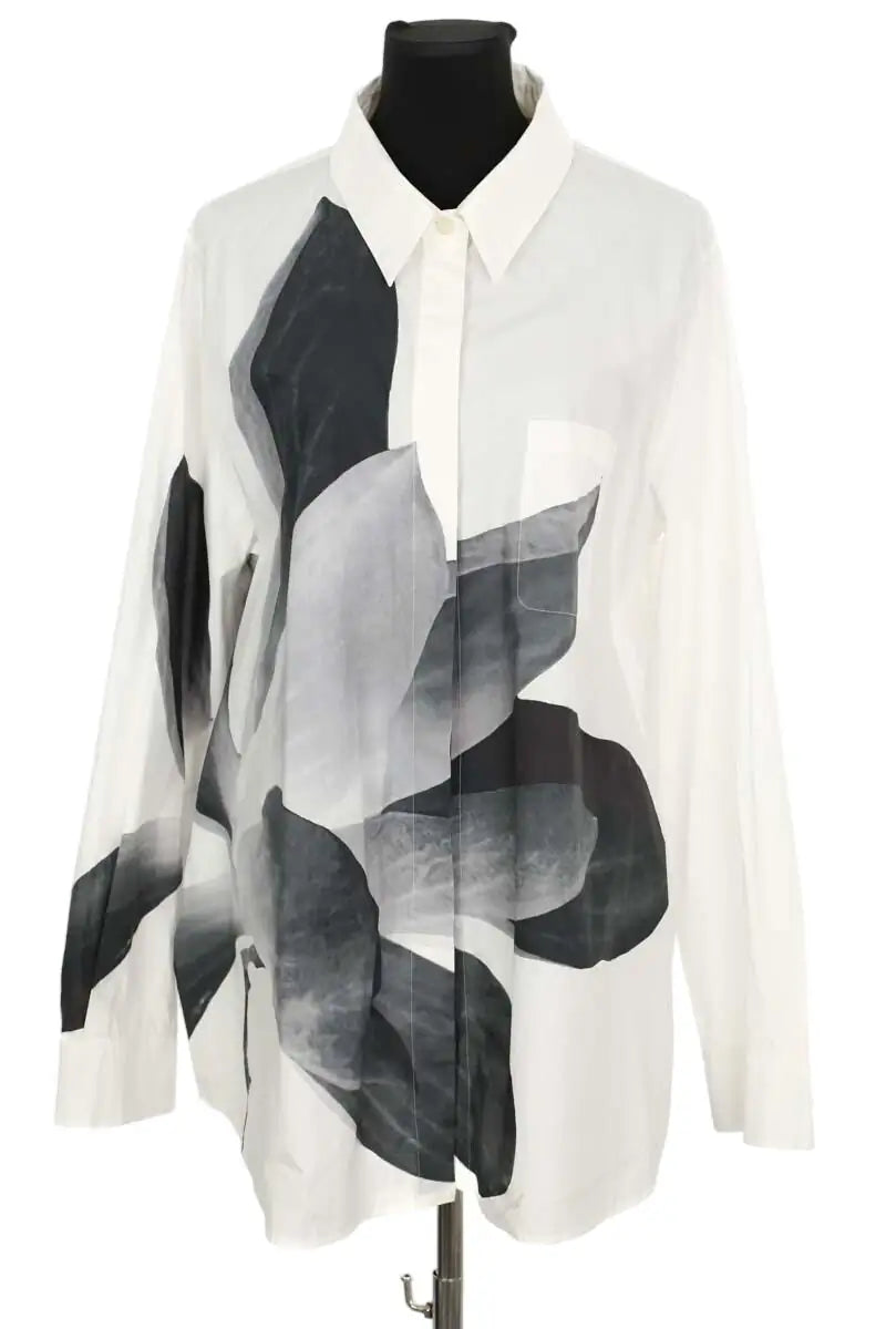 Chemise Marina Rinaldi Blanc en Coton, taille L - Seconde Main