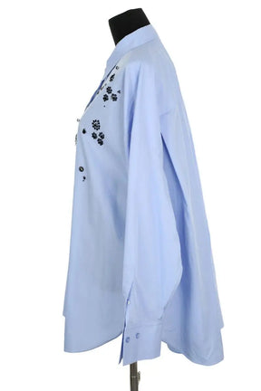 Chemise Marina Rinaldi Bleu en Coton