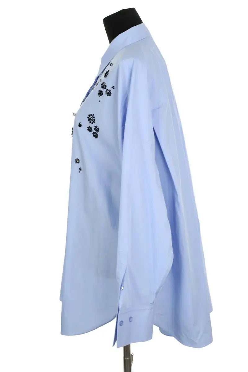 Chemise Marina Rinaldi Bleu en Coton
