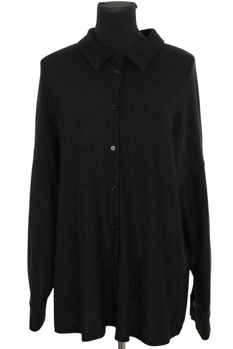 Chemise Marina Rinaldi Noir en Synthétique, taille XXL - Seconde Main
